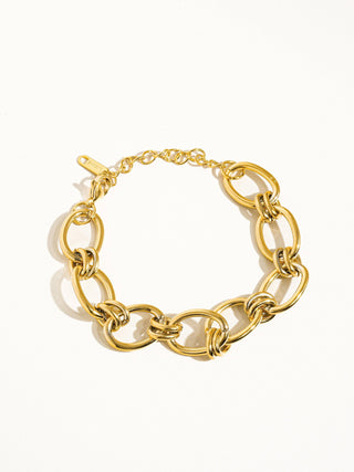 Tila 18K Gold Bold Chain Bracelet - Water Resistant