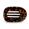 Tortoise Large Flat Round Teleties Clip