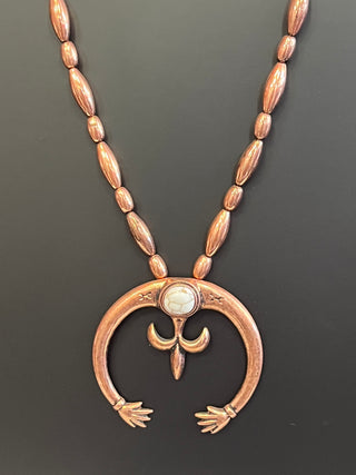Bronze Long Squash Necklace