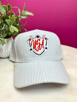USA Crest Baseball Hat