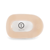 Almond Beige Large Flat Round Teleties Clip