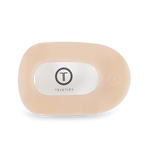 Almond Beige Large Flat Round Teleties Clip