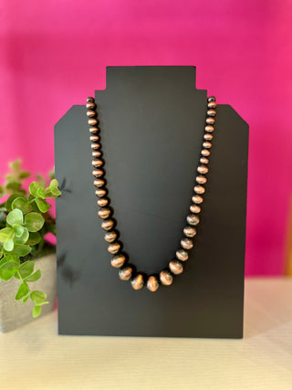 Bronze Cascading Pearl Necklace