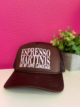 Espresso Martini Love Laugage Trucker Hat