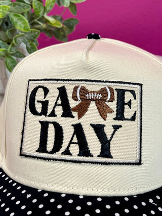 Gameday Black Polka Dot Baseball Hat