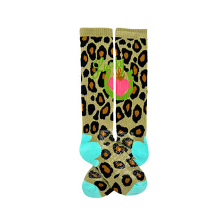 Lucky Leopard Boot Sock By Lucky Chuck