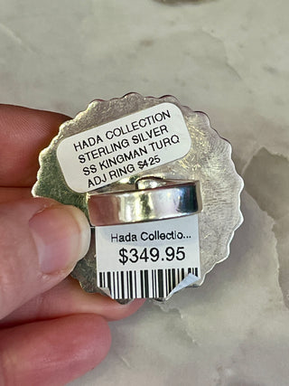 Hada Collection Authentic Turquoise Circle Ring