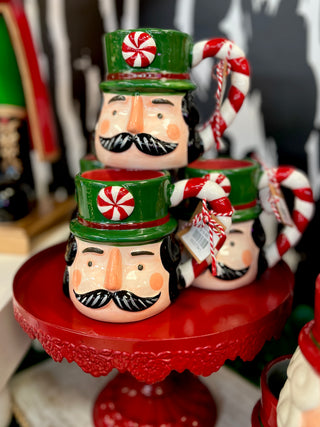 Green Nutcracker Christmas Mug