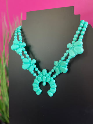Stardust Mint Night Bloom Necklace
