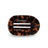 Tortoise Medium Flat Round Teleties Clip