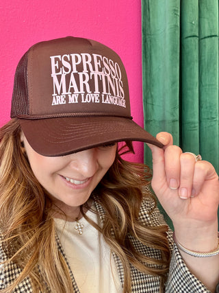 Espresso Martini Love Laugage Trucker Hat