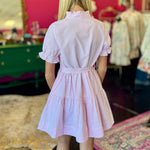 Pink & White Striped Dress