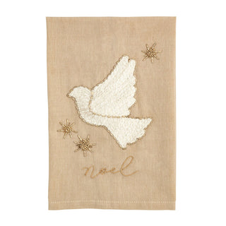 Noel Dove Embroidery Tea Towel