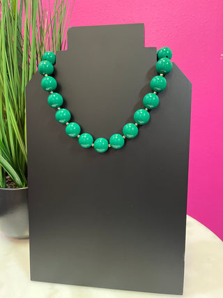 Kelly Green Gumball Necklace