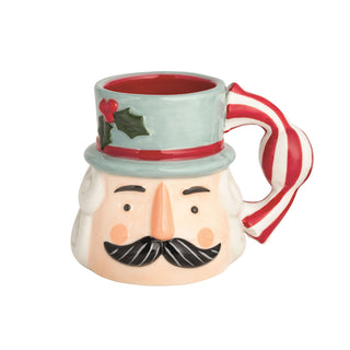 Blue Nutcracker Christmas Mug