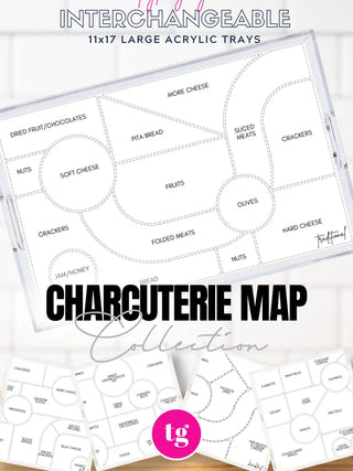 Charcuterie Map Tray Inserts