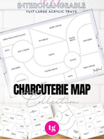 Charcuterie Map Tray Inserts