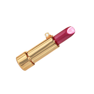 Pink Lipstick Glass Ornament