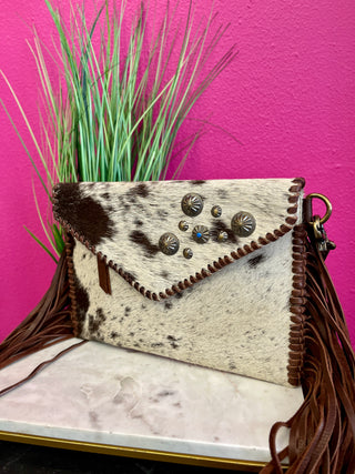 Fannin Cowhide Envelope Purse