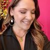 LNL Antique Gold Chain & Antique Bee Charm Necklace