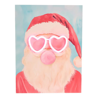 Merry & Bright Santa Light Up Canvas