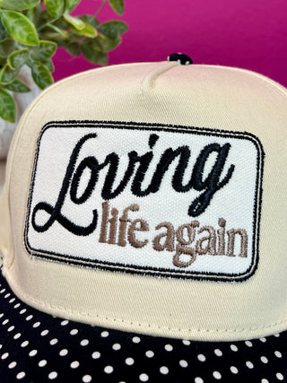 Loving Life Again Polka Dot Baseball Hat