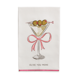 Olive You More Hand Towel
