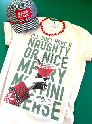 Naughty or Nice Merry Martini Tee