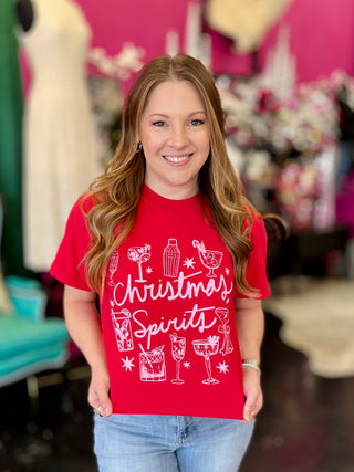 Christmas Spirits Red Tee