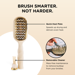 Teleties Tan Vented Hair Brush