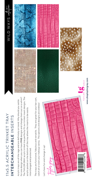 Wild Way Trinket Tray Inserts