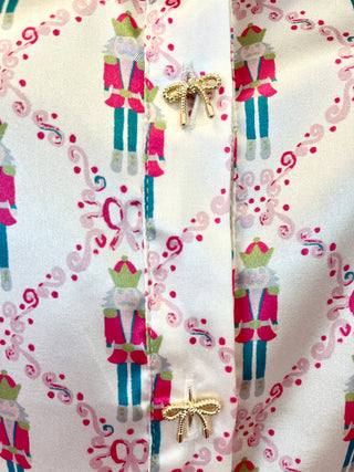 Caroline Nutcracker Satin Top