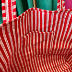 Poppy Lane Red & Print Floral Tote Bag