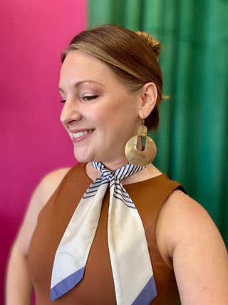 Slate Blue Striped Twilly