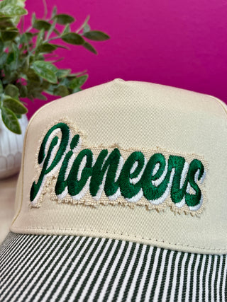 Pioneers Green Striped Baseball Hat