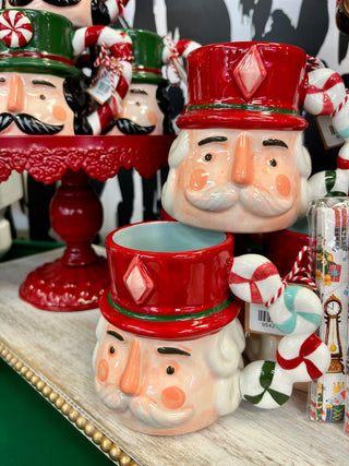 Red Nutcracker Christmas Mug