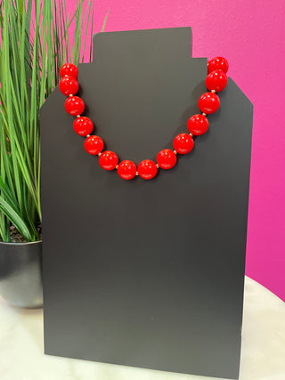 Red Gumball Necklace