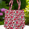 Poppy Lane Red & Print Floral Tote Bag