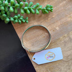 Pink & Silver Bangle Bracelet