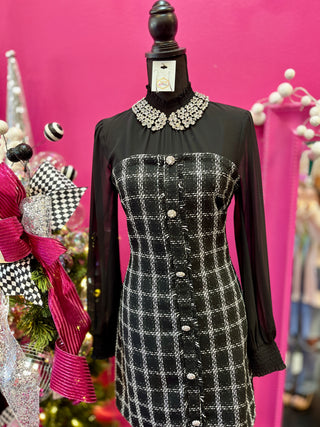 Clear Crystals Bling Collar Necklace