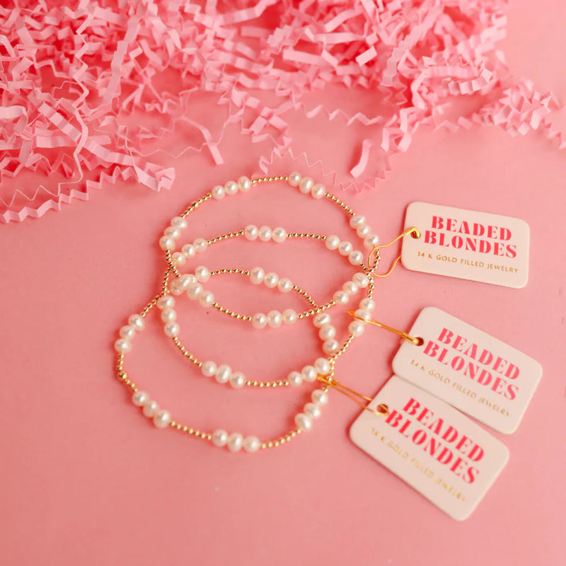 BB ILY Coastal Pearl Beaded Bracelet