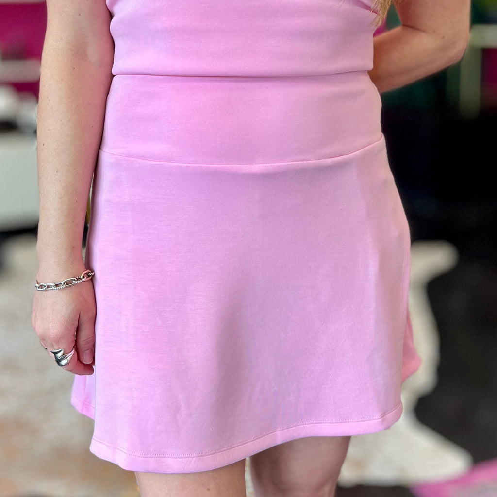 Candy Pink Essentials Skort
