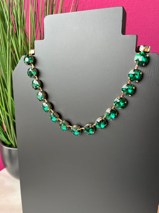 Green Big Crystal Necklace