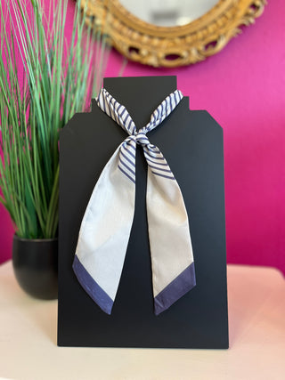 Slate Blue Striped Twilly