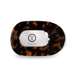 Tortoise Medium Flat Round Teleties Clip