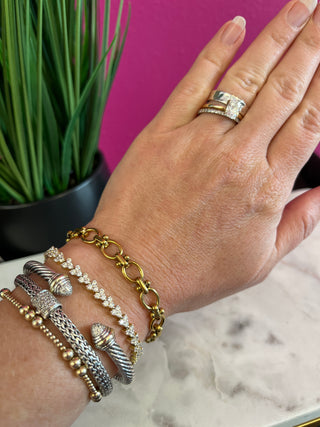 Dawson 18K Gold Braided Chain Bracelet - Water Resistant