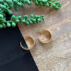 Gold Chain Wide Hoop Earring