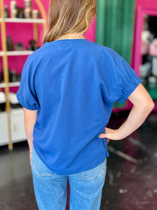 The Best Basic Royal Blue  Top