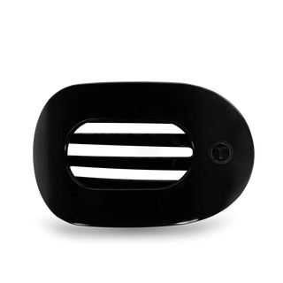 Jet Black Large Flat Round Teleties Clip