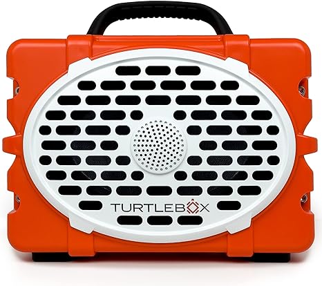 Orange W/Black Handle Turtlebox Speaker